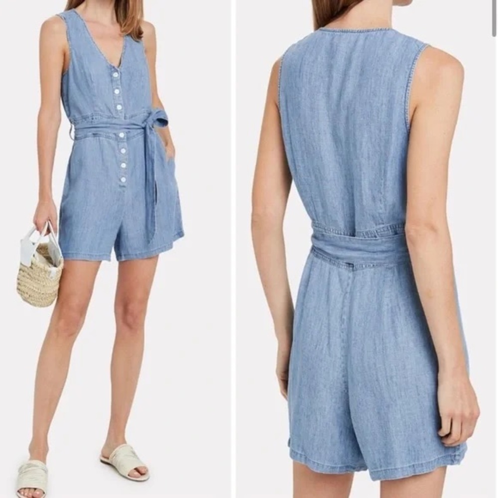 🆕RAILS “Scarlett” Denim Romper, Size Medium - Picture 2 of 10